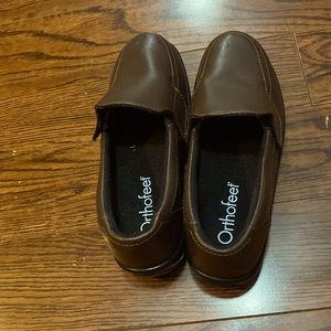 BROWN ORTHOFEET ASTORIA DIABETIC SHOES  SIZE 7.5W